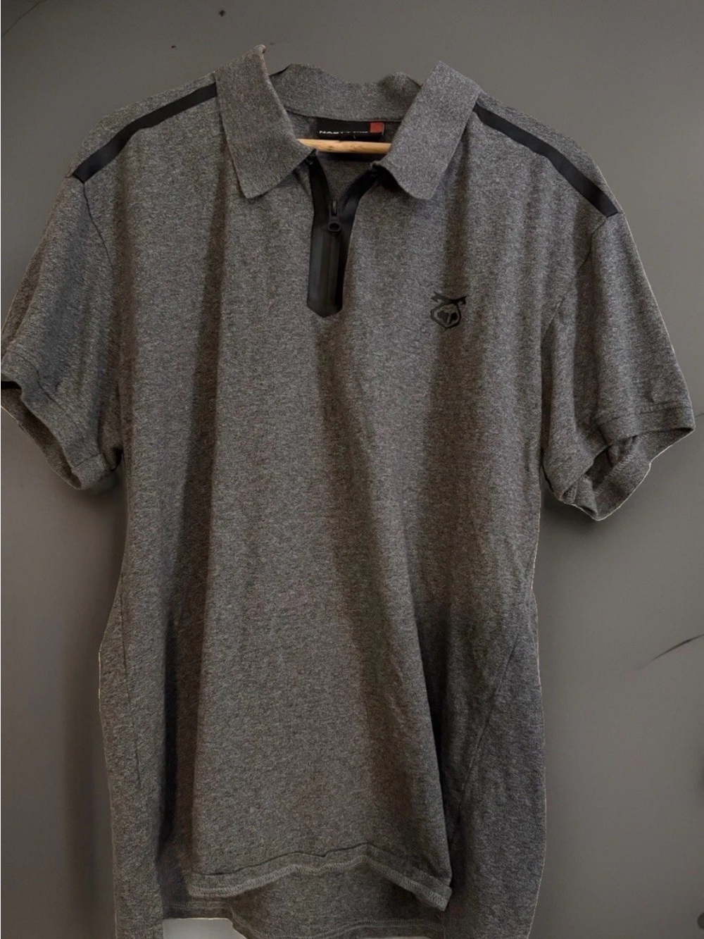 Nasty Pig Charcoal Grey Short-Sleeve Zip Core Polo Shirt. Size XXL